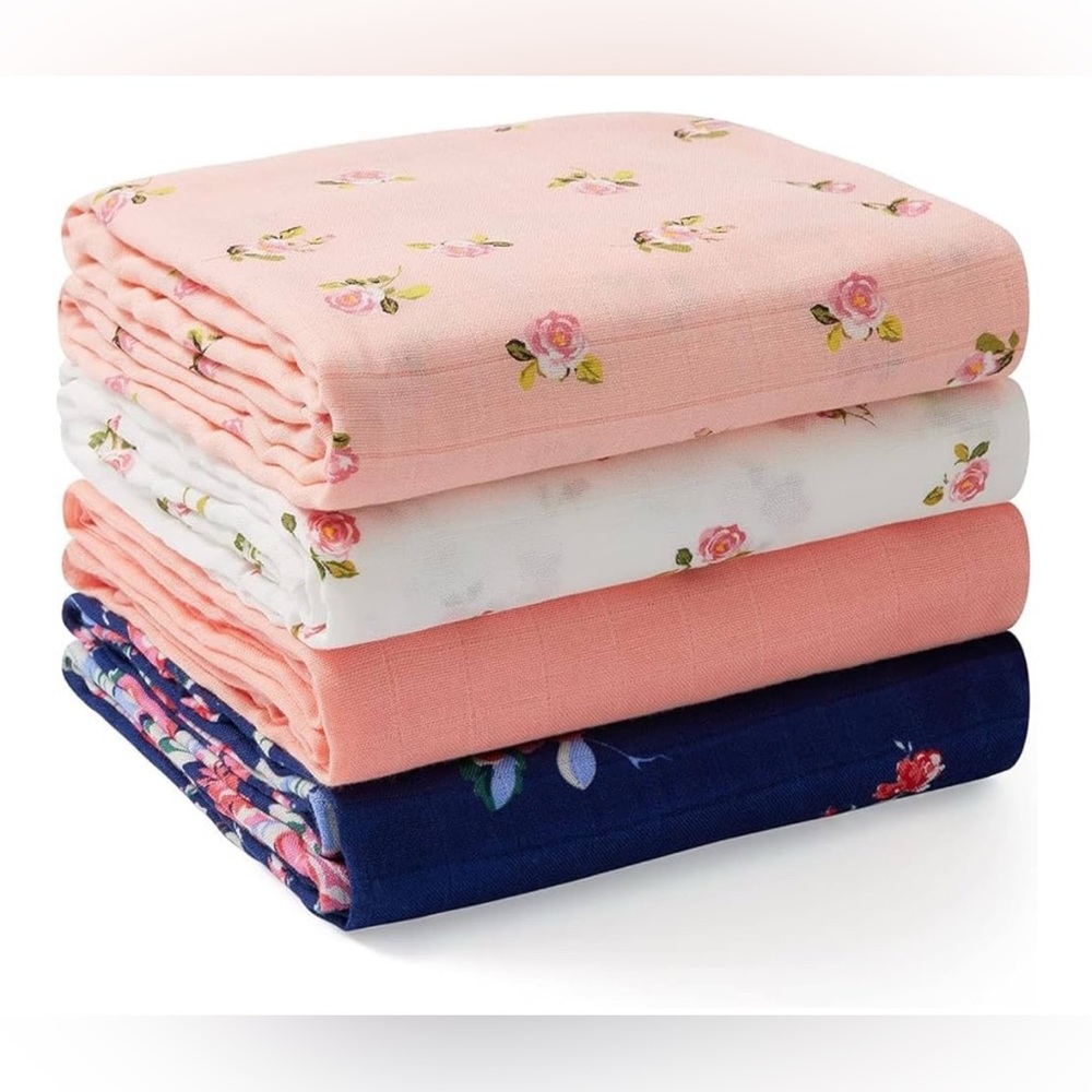 Momcozy Muslin Swaddle Blankets for Baby Girl